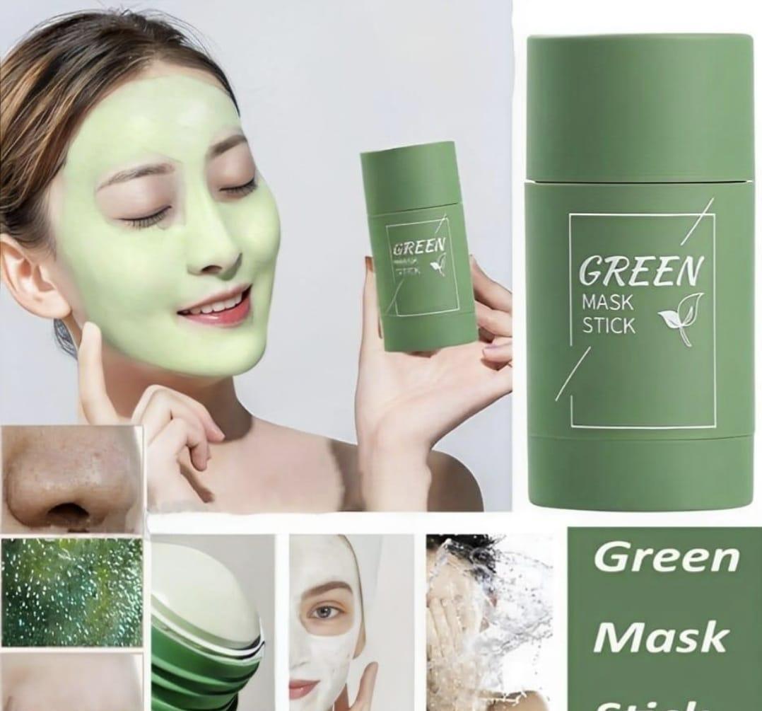 Green Mask Stick Green Tea Oil Clean Solid Facial Mask |